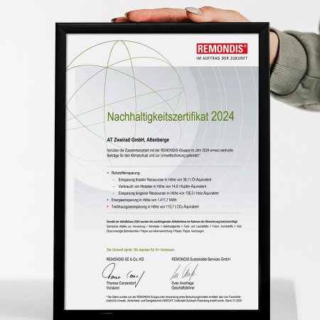 REMONDIS Nachhaltigkeitszertifikat 2024