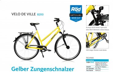 Testberichte Velo De Ville