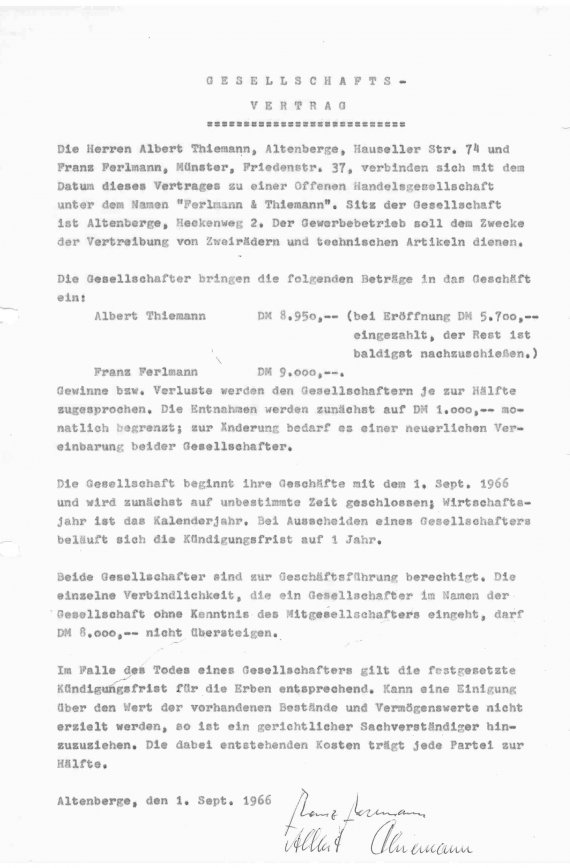 Gründungsurkunde